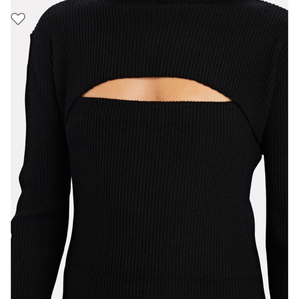 3.1 PHILLIP LIM Layered Wool-Blend Knit Midi Dress - Picture 3 of 5